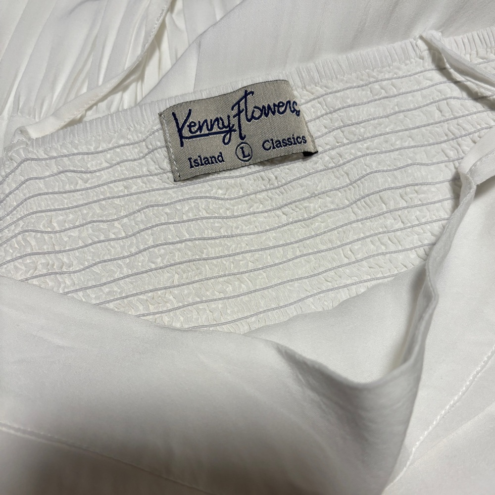 Like new! Kelly Flowers Jetset white Resort maxi dress. 🌴 worn once, size L - Picture 8 of 8